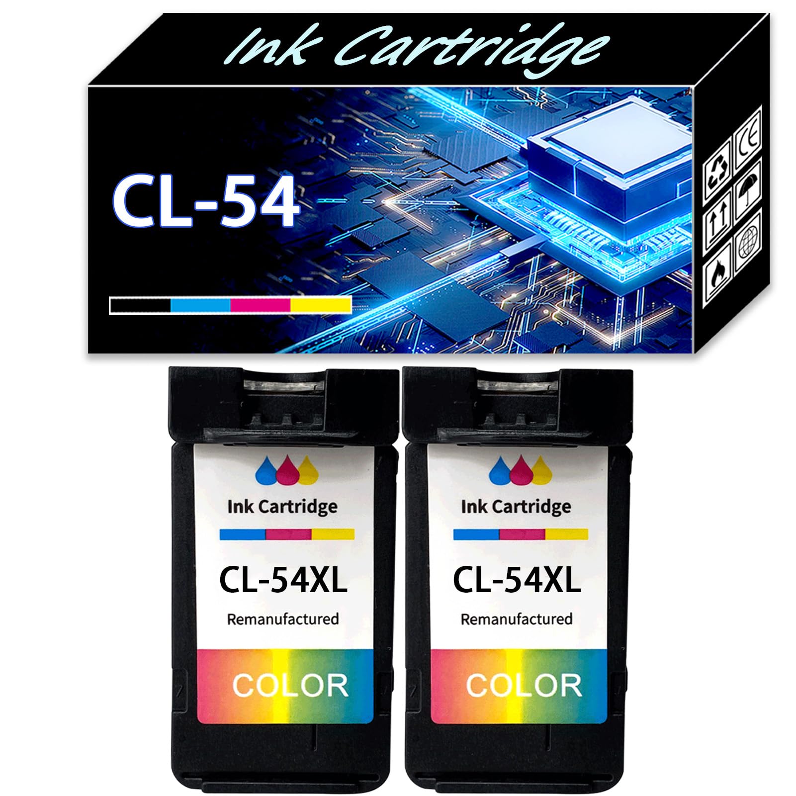 Amazon.com: CL-54 XL Ink Cartridges Replacement Compatible for